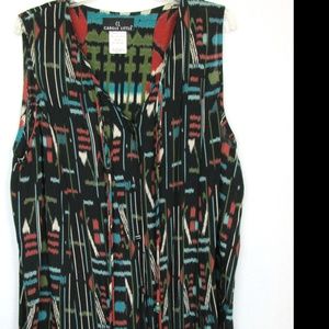 4 for $20 Carole Little Black Blue  Rayon Tunic 16